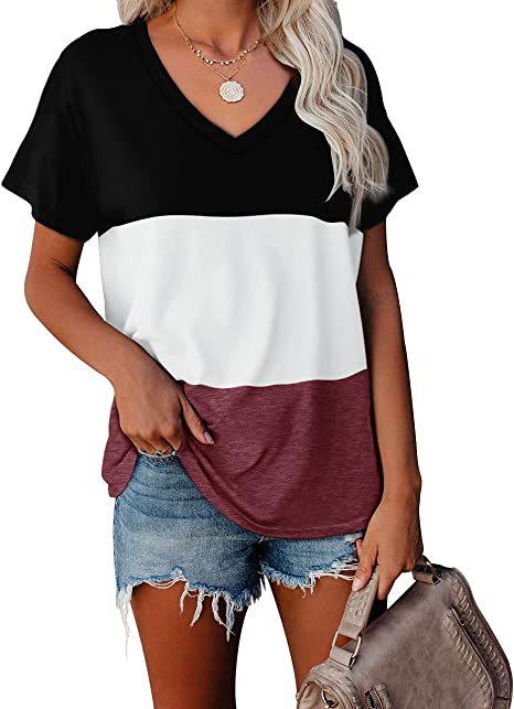 Plus Size Women's Casual V-Neck T-Shirt