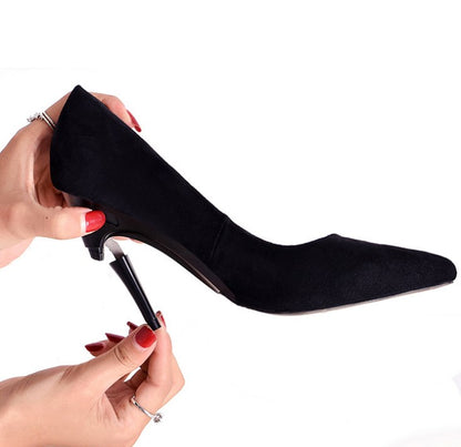 Foldable High Heels with Adjustable Pointed Toe