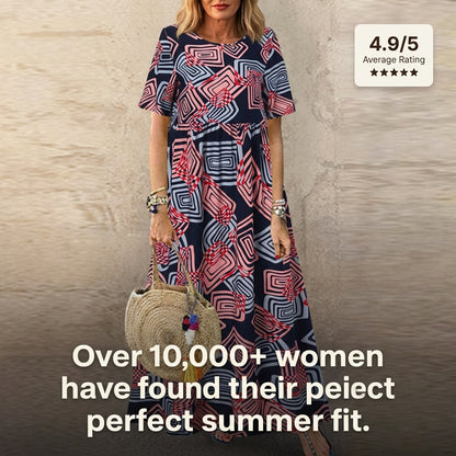 Plus Size Summer Holiday Dress for Women