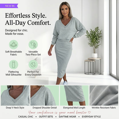 Marina Casual Sweater and Dress Set