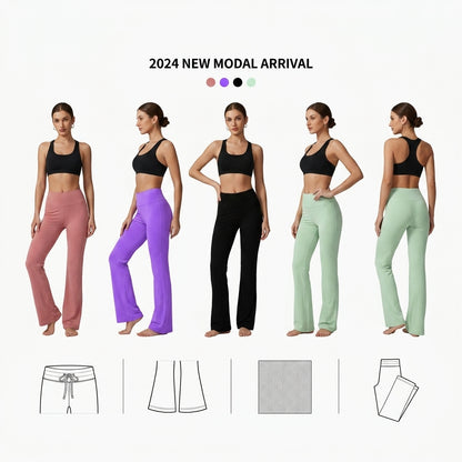 Modal Slim Plus Size Trousers