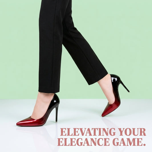 Gradient Pointed Toe High Heels