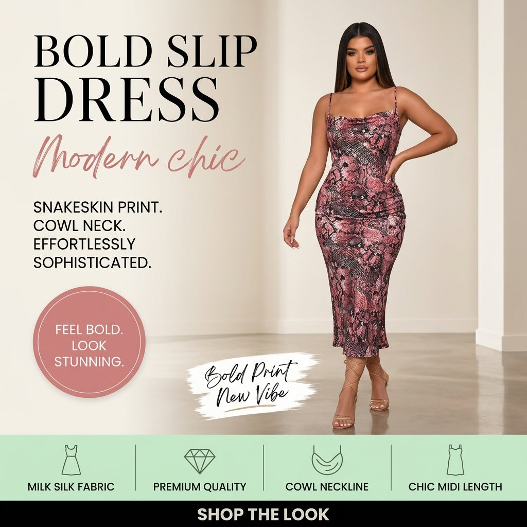 Swing Collar Mid-length Dress for Women