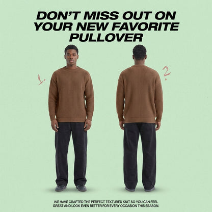 Fashionable Knitted Pullover for Men