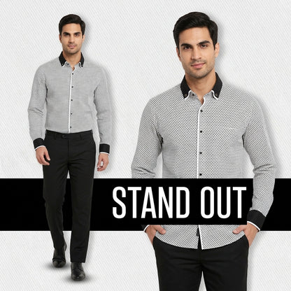 Men's Slim Fit Casual Cotton Shirts for Daily Wear