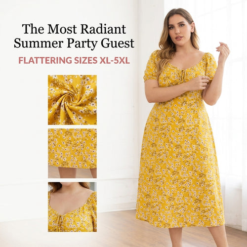 Plus Size Floral Dress for Women
