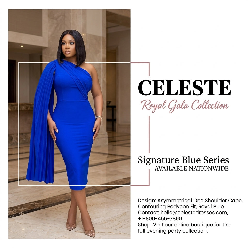 Elegant One Shoulder Plus Size Party Dress for Women