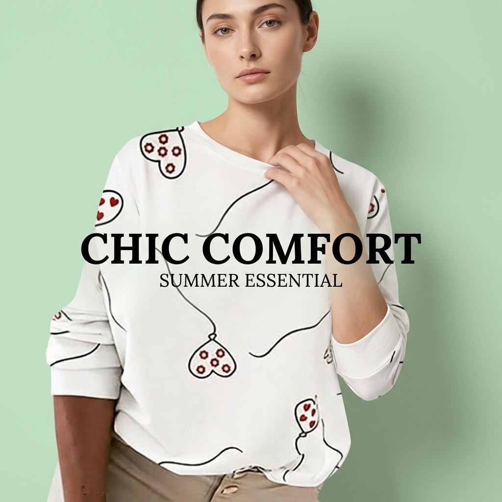 Women's Floral Print Long Sleeve