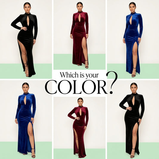 Split Hollow Long Sleeve Dress