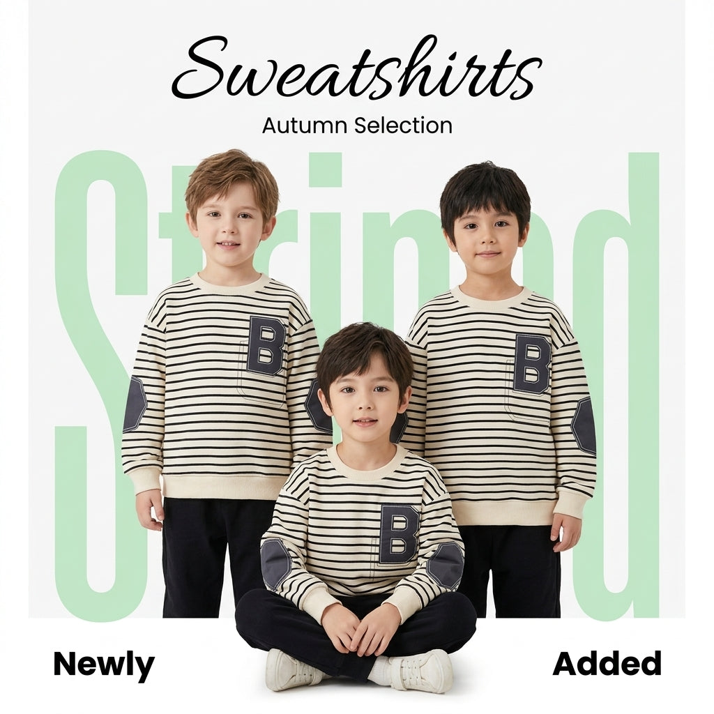 Children's Striped Sweatshirts for Boys