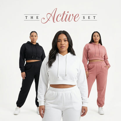 Plus Size Comfort And Breathable Active Set