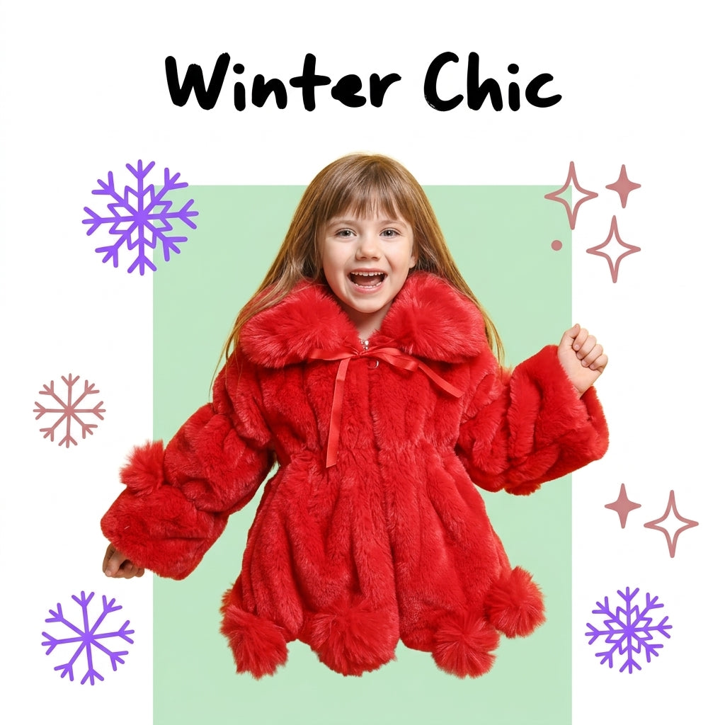 New Fashion Winter Girls' Sweater Coat