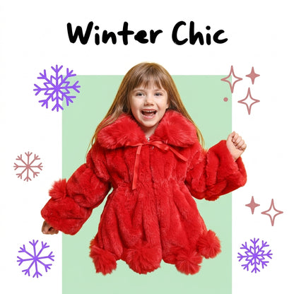 New Fashion Winter Girls' Sweater Coat