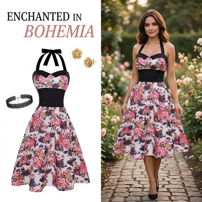 Vintage Gothic Bohemian Party Dress
