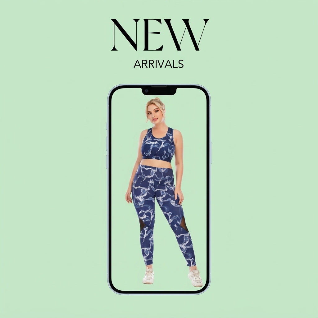 Plus Size Women's Sportswear Yoga Gym Fitness Set