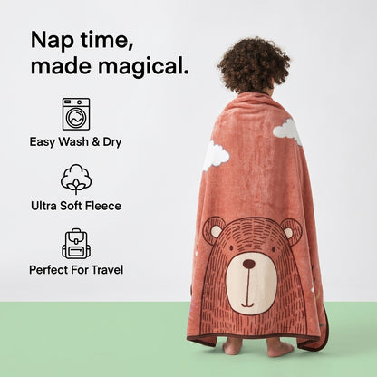 Cartoon Nursery Nap Blanket for Infants and Toddlers