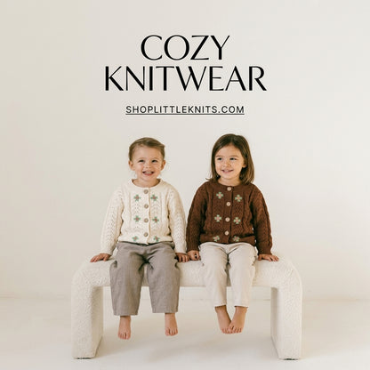 Twisted Knit Sweater Top for Girls