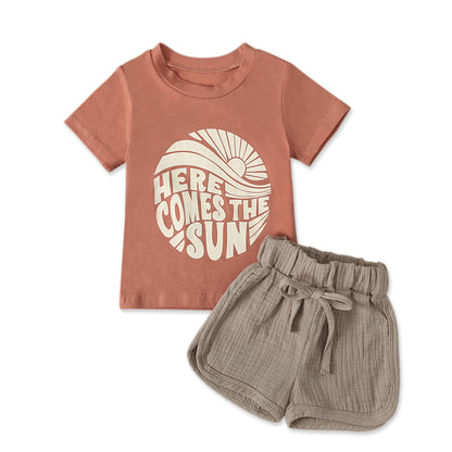 Casual Summer Clothes Set for Toddler Boys