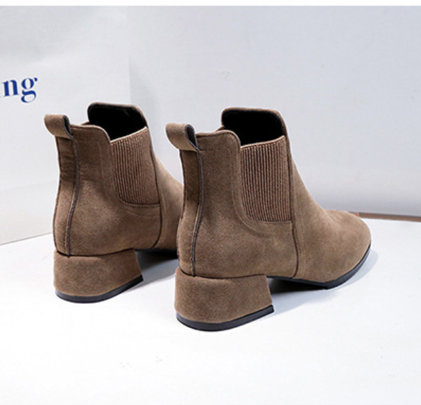Chelsea Ankle Boots for Women - Fashionable Pointed Heels