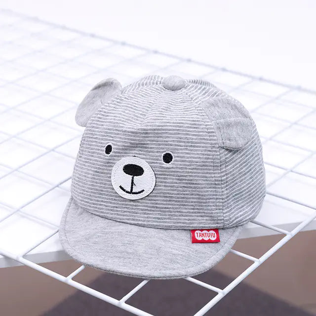 Cute Cartoon Baby Bear Baseball Cap for Boys and Girls