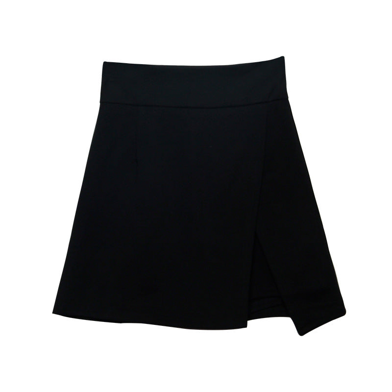 Irregular Split Hem Midi Skirt Pants