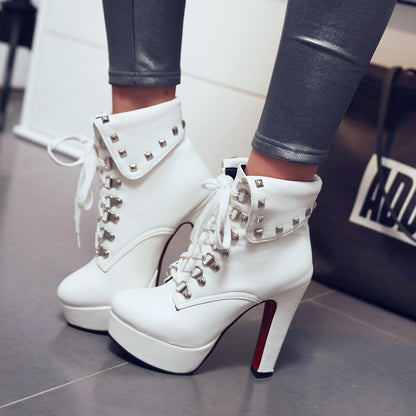 Women's High Heel Ankle Boots - Ultra High Heels