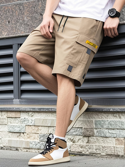 Heavy-Duty Shorts with Multi-Pocket Design