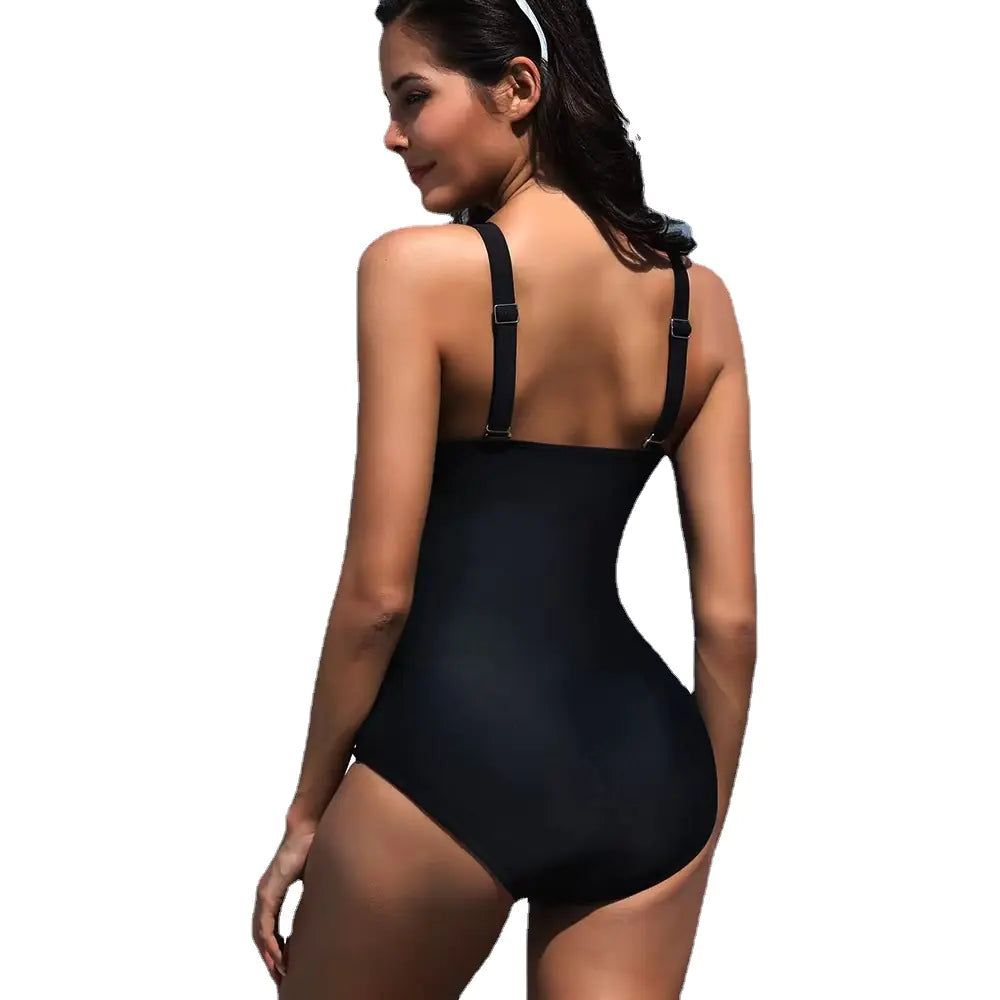 New Stylish One-Piece Plus Size Women's Swimsuit
