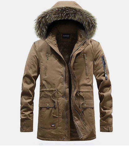 Men's Outdoor Removable Hooded Fleece Lined Jacket