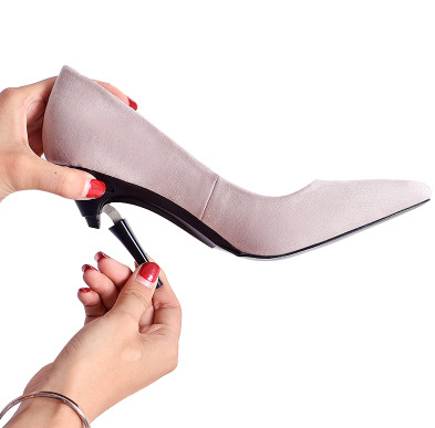 Foldable High Heels with Adjustable Pointed Toe
