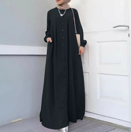 Plus Size Women's Long Dress for Autumn