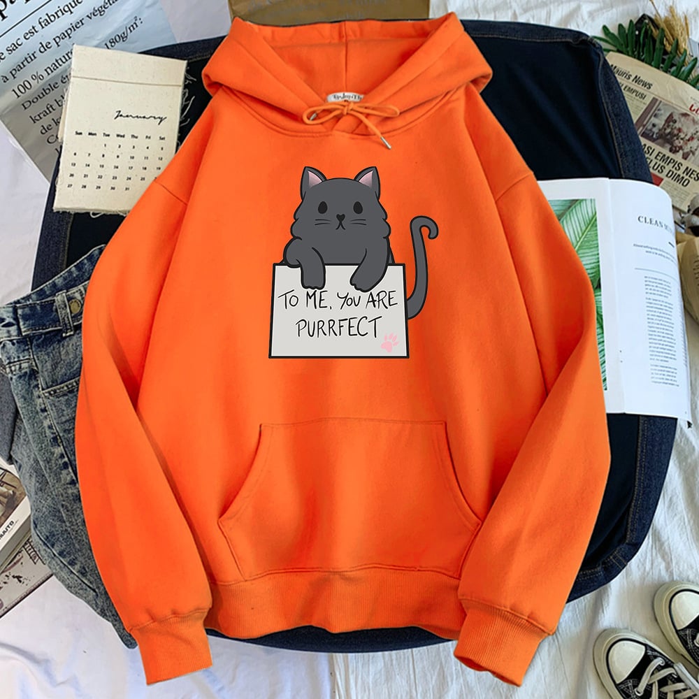 Solid Color Hoodie Sweater for Girls