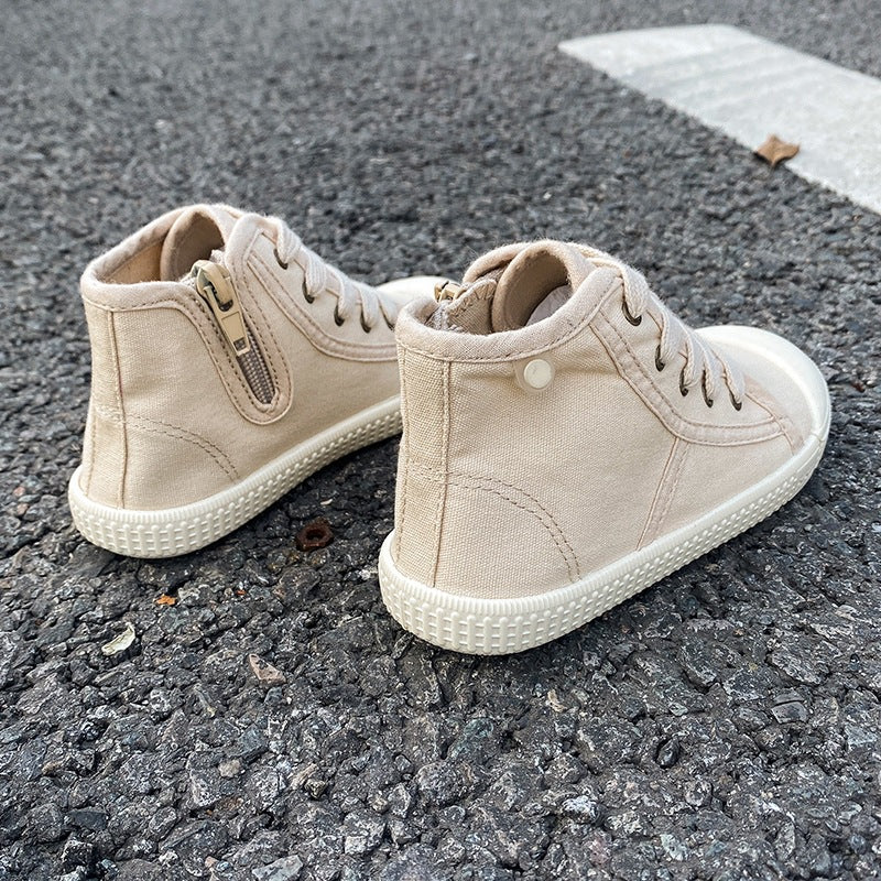 Autumn Winter Trendy High-Top Canvas Shoes for Boys