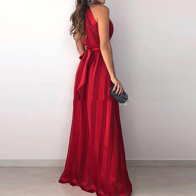 Women's Sexy V-Neck Casual Long Dress