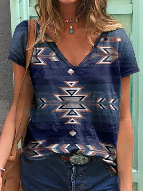 Plus Size Women's Casual V-Neck T-Shirt