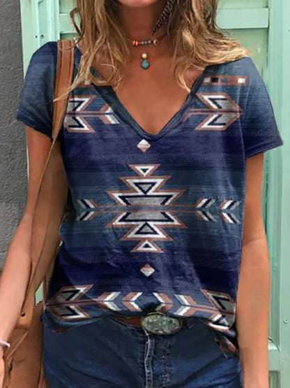 Plus Size Women's Casual V-Neck T-Shirt
