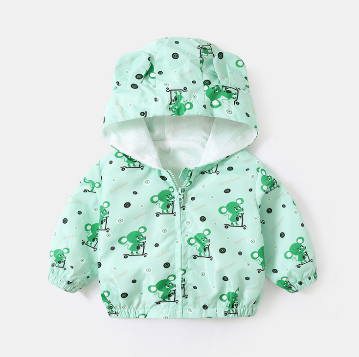 Cartoon Fleece Baby Jacket for Boys  Fall/Winter Wear