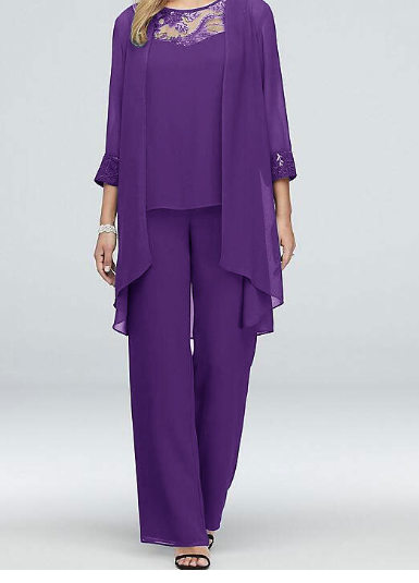 WOLFF Stylish 3-Piece Plus Size Lace Outfit Set