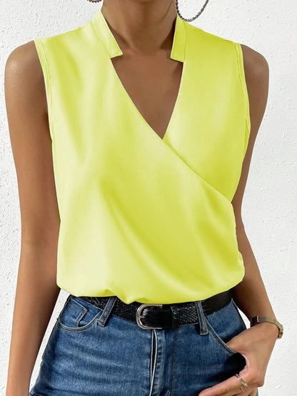 Summer Women's Printed V-Neck Blouse Shirt