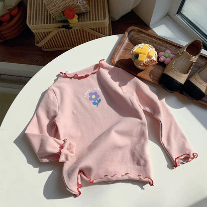 Girls' Long-Sleeved T-Shirt for Bottom Wear