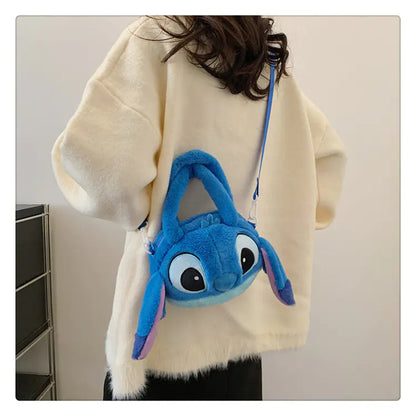 Stitch Plush Shoulder Bag - Korean Style Crossbody Bag