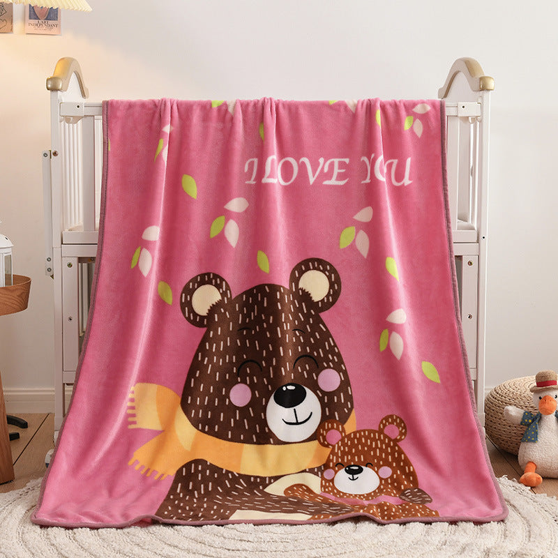 Cartoon Nursery Nap Blanket for Infants and Toddlers