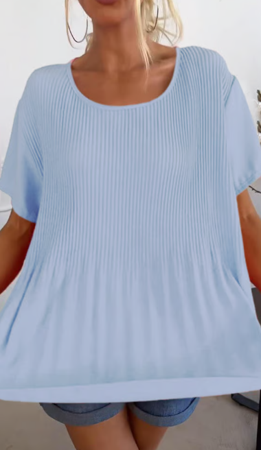 Plus Size Western Pleated Blouse