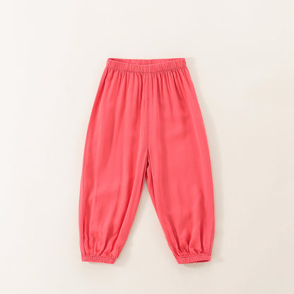 Baby Mosquito-Repellent Pants, Cotton-Linen Long Pants