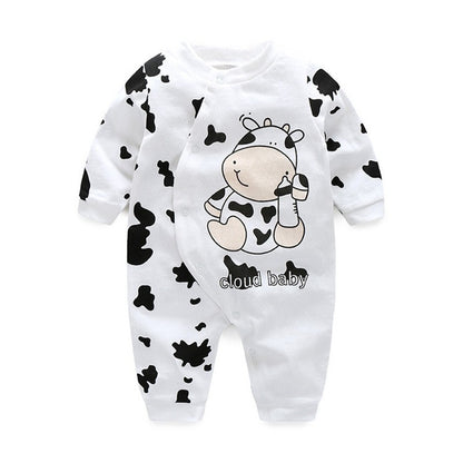 Cute Long Sleeve Cat Romper for Baby Girls