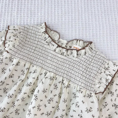 Sweet Cute Baby Girl  Long Sleeved Floral Shirt