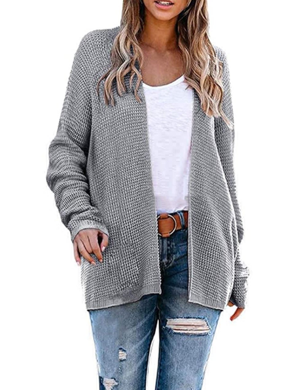 "New Loose Large Size Knitted Cardigan for Women"