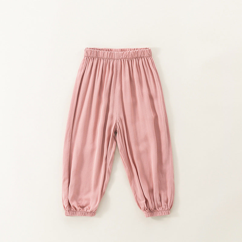 Baby Mosquito-Repellent Pants, Cotton-Linen Long Pants