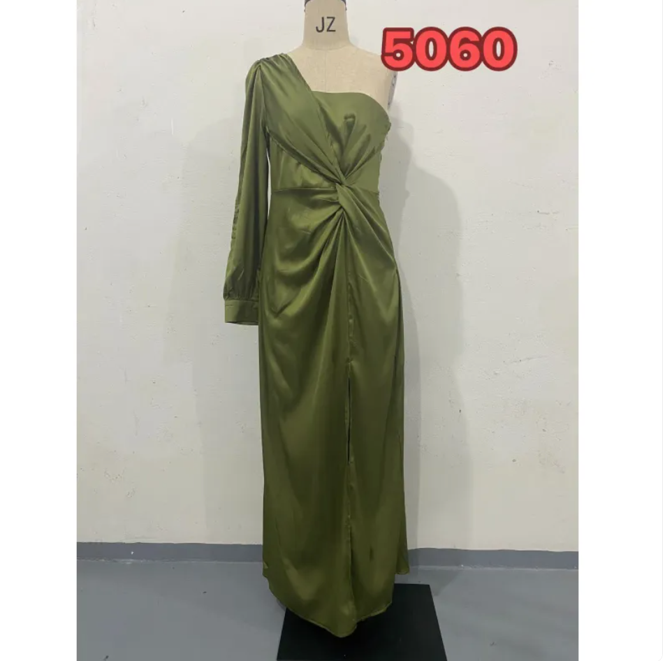 Elegant Waist-Tie Slim Fit Maxi Dress