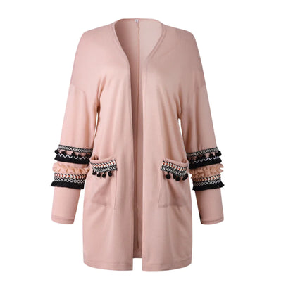 Fashionable Long Sleeve Cardigan Sweater Coat for Women